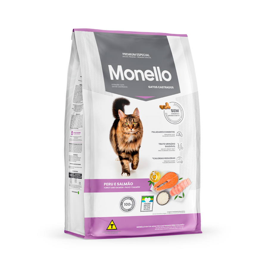 Ração Monello Para Gatos Castrados