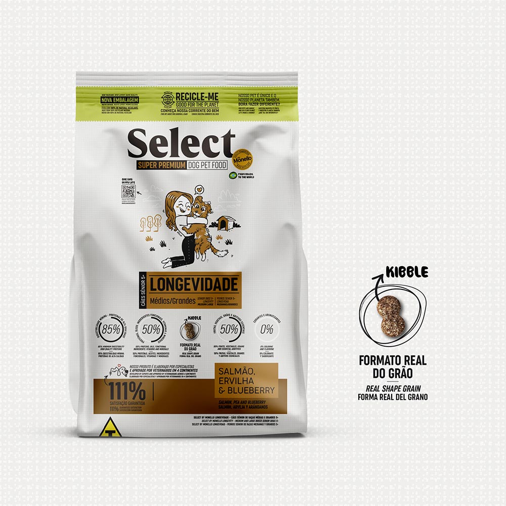 Ração Select Longevidade para Cães Senior 5+ - Imagem 2