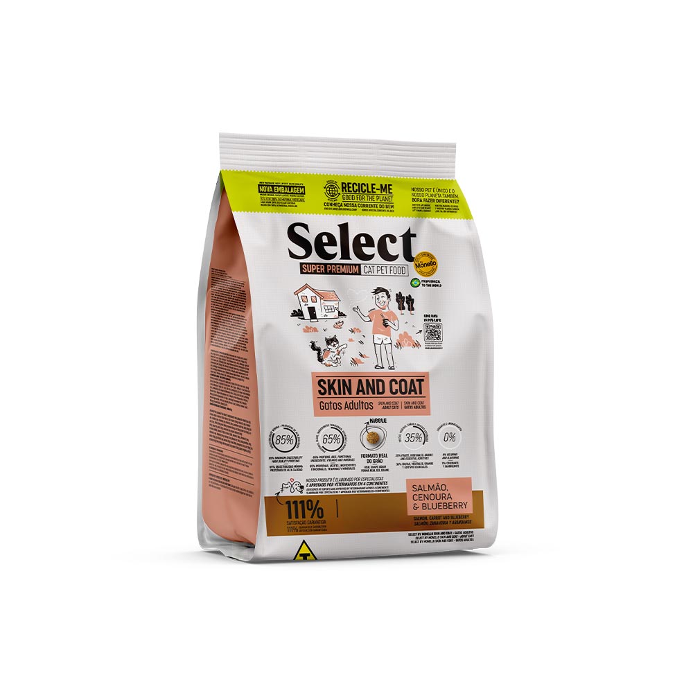 Ração Select Skin And Coat para Gatos Adultos