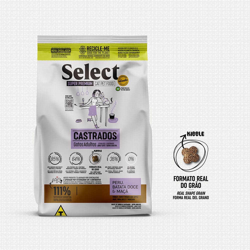 Ração Select para Gatos Adultos Castrados - Imagem 2