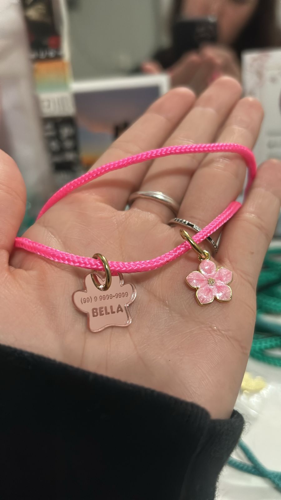 Coleira Fina com Identificação