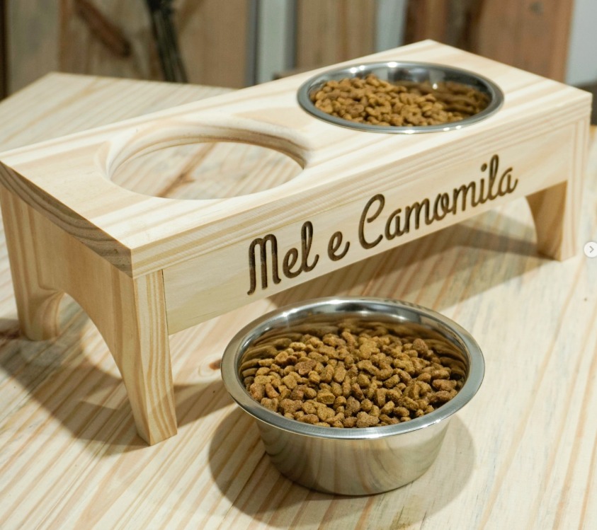 Comedouro Duplo Personalizado