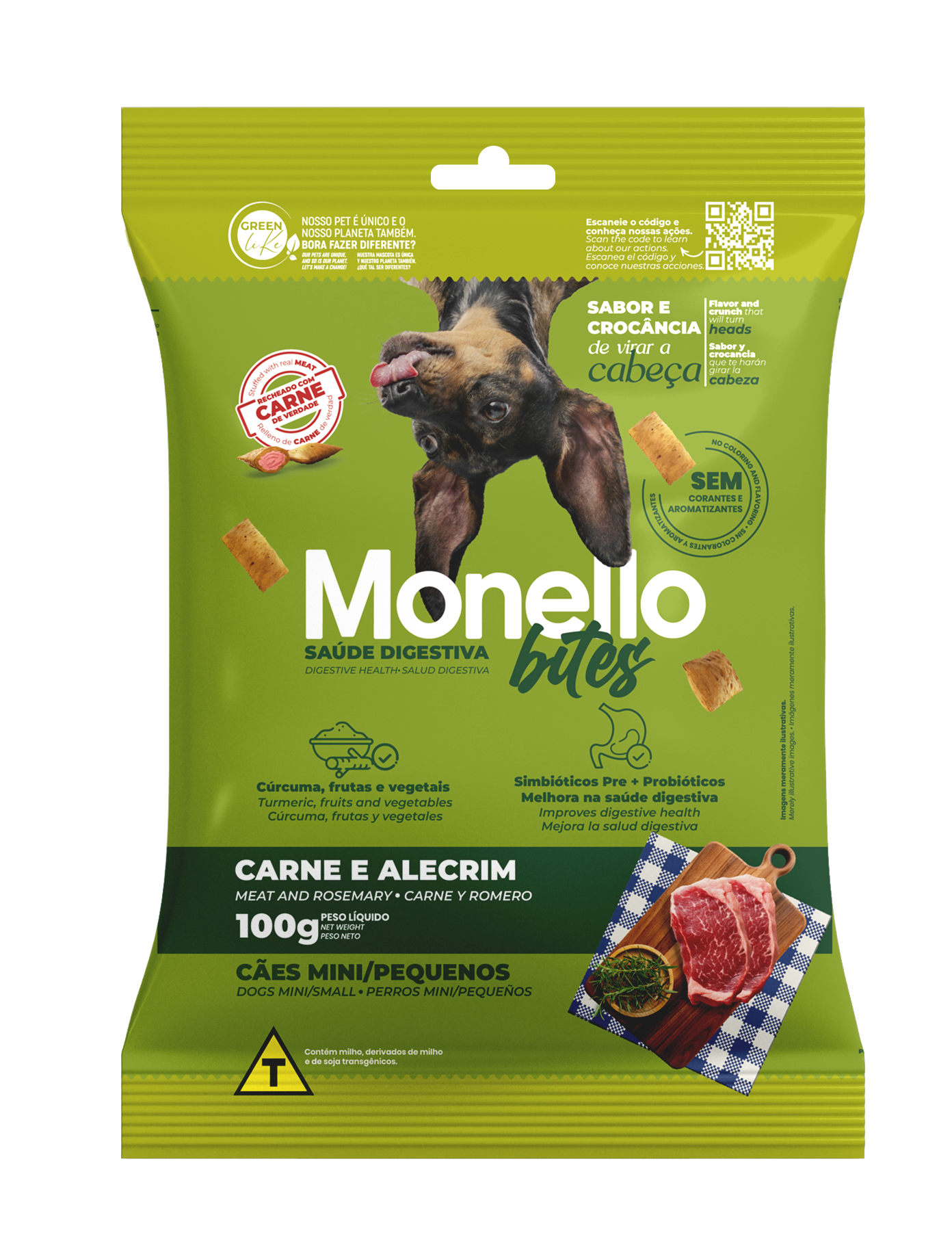 Monello Bites Saúde Digestiva Mini/Pequenas
